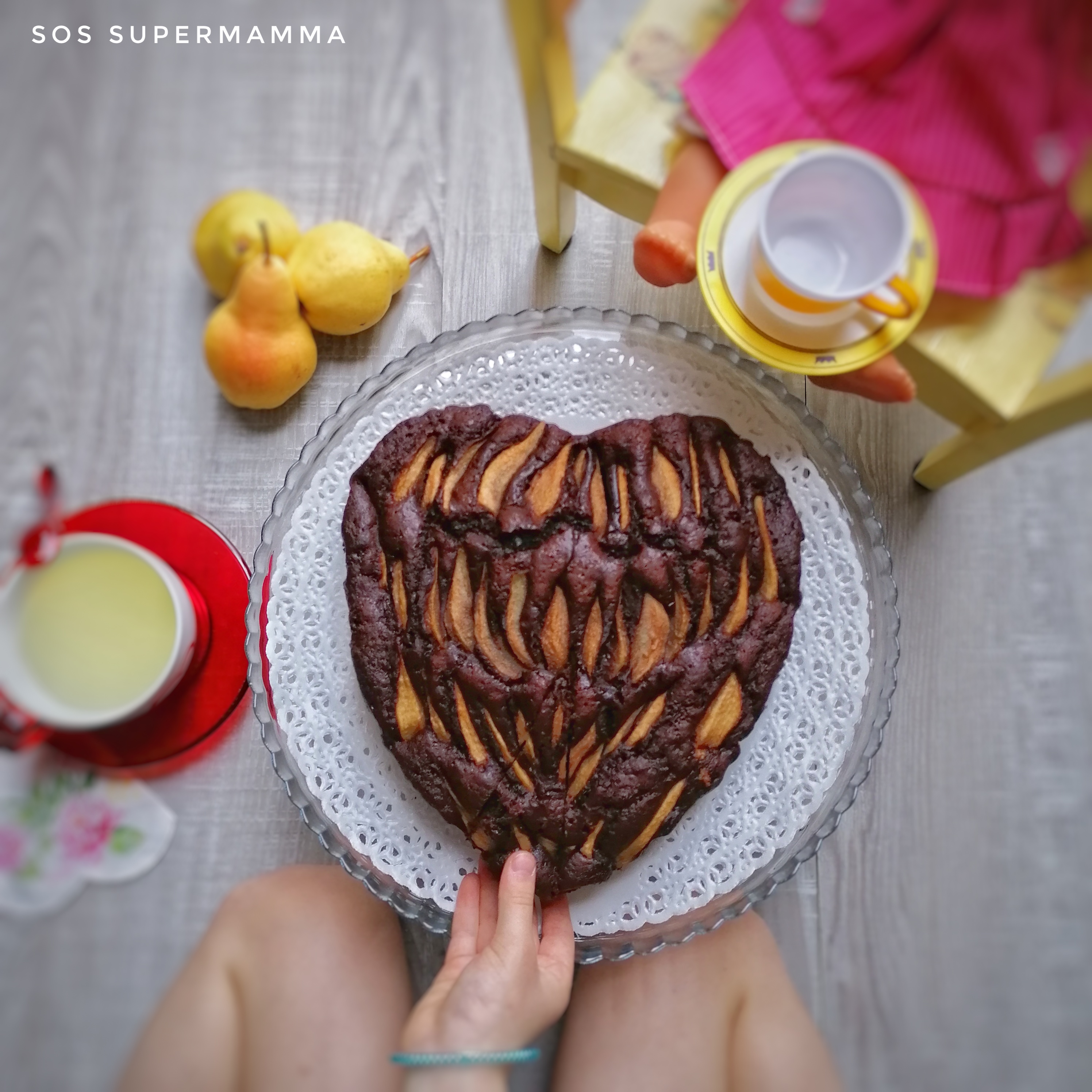 Torta pere e cioccolato - Foto di Sossupermamma -