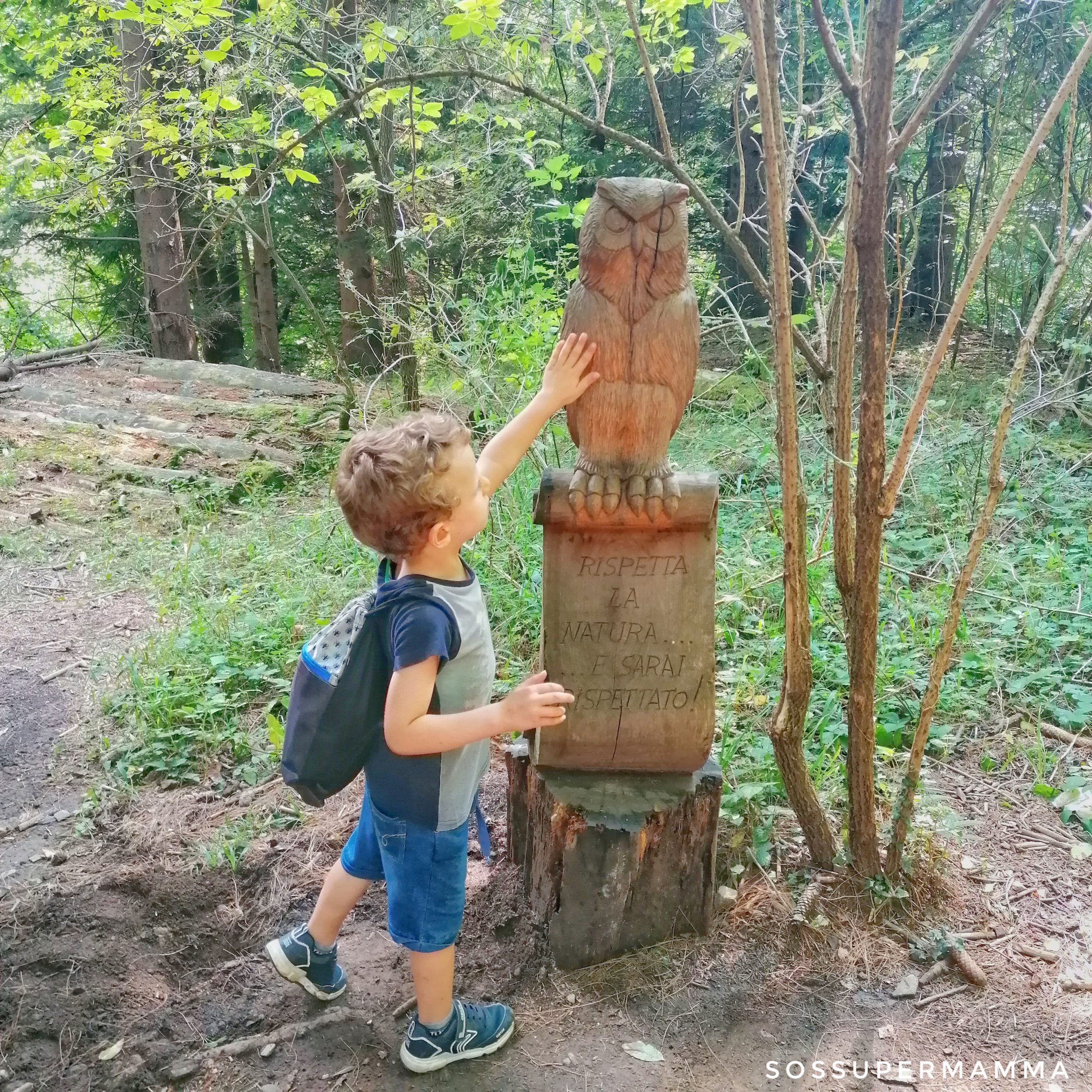 Sentiero dello Spirito del Bosco a Canzo - Foto di Sossupermamma -